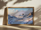 Badlands National Park Winter Wall Art | South Dakota Landscape Painting