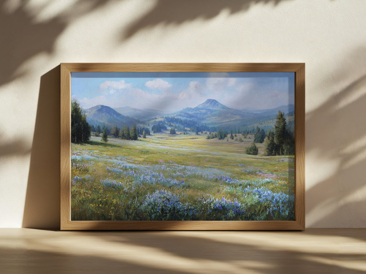 Lassen Volcanic National Park Spring Wall Art | California Landscape Painting
