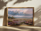 Grand Teton National Park Spring Sunrise Wall Art | Wyoming Mountain Landscape Painting