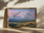 Denali National Park Spring Sunrise Wall Art | Alaska Mountain Landscape Painting