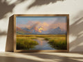 Denali National Park Summer Sunset Wall Art | Alaska Mountain Landscape Painting