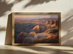 Badlands National Park Summer Sunrise Wall Art | South Dakota Landscape Painting