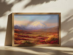 Denali National Park Fall Sunrise Wall Art | Alaska Mountain Landscape Painting