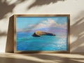 Molokini Crater Spring Wall Art | Hawaii Maui Tropical Ocean Landscape Painting
