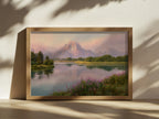 Oxbow Bend Spring Sunrise Wall Art | Grand Teton National Park Wyoming Landscape Painting