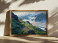 Harding Icefield Summer Wall Art | Kenai Fjords National Park Alaska Landscape Painting