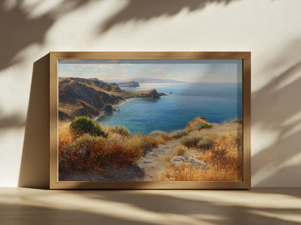 Channel Islands National Park Summer Wall Art | California Coastal Landscape Painting