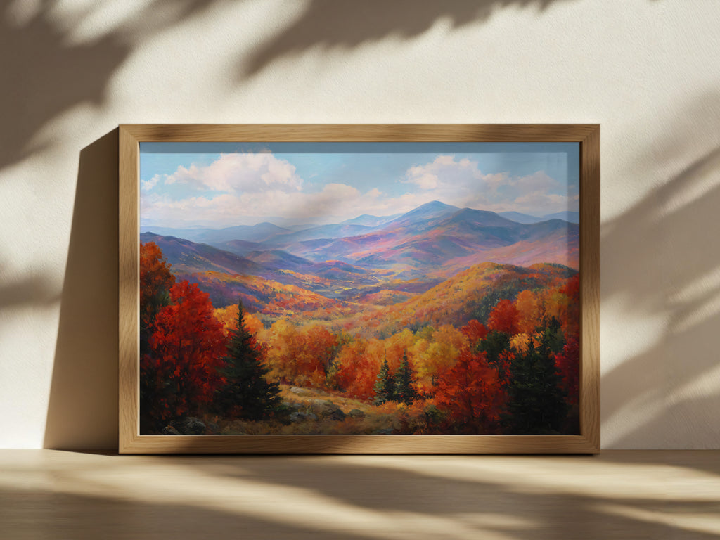White Mountains Fall Wall Art | New Hampshire Landscape Painting