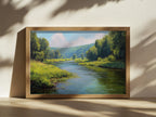 Cuyahoga Valley National Park Summer Wall Art | Ohio River Landscape Painting