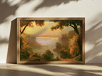 Niagara Falls Summer Sunset Wall Art | Canada New York Landscape Painting