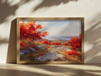 Mount Cadillac Fall Wall Art | Acadia National Park Maine Landscape Painting
