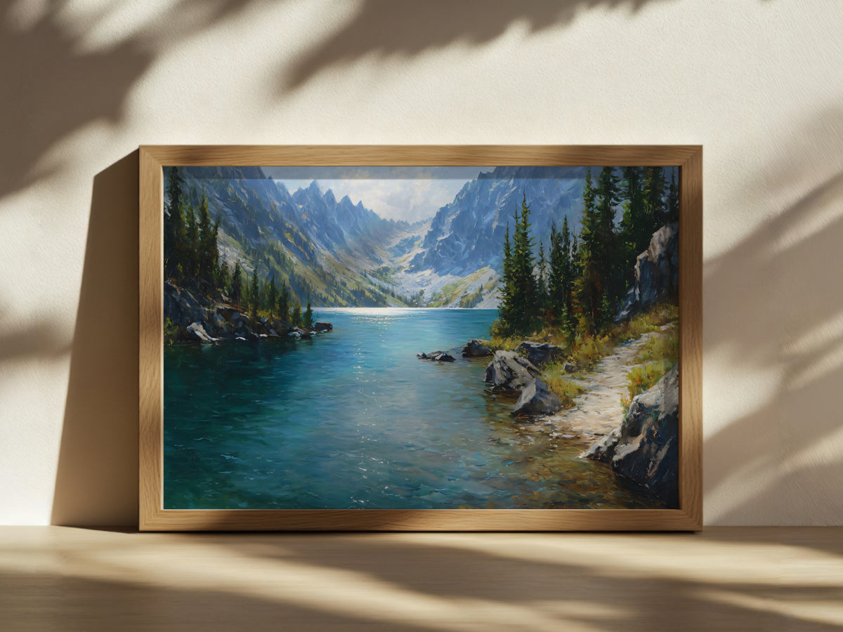 Colchuck Lake Summer Wall Art | Washington Landscape Painting