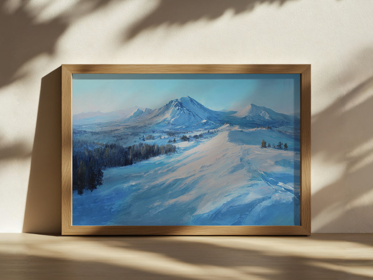Lassen Volcanic National Park Winter Wall Art | California Landscape Painting