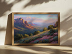 Sedona Spring Sunset Wall Art | Arizona Red Rock Landscape Painting