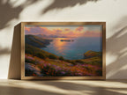 Channel Islands National Park Spring Sunset Wall Art | California Coastal Landscape Painting