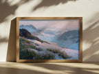 Harding Icefield Spring Sunrise Wall Art | Kenai Fjords National Park Alaska Landscape Painting