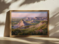 Badlands National Park Spring Sunrise Wall Art | South Dakota Landscape Painting