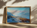 Harding Icefield Fall Sunrise Wall Art | Kenai Fjords National Park Alaska Landscape Painting