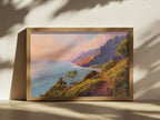 Na Pali Coast Summer Sunrise Wall Art | Hawaii Kauai Coastal Ocean Painting