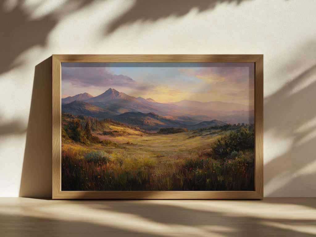 Lassen Volcanic National Park Spring Sunset Wall Art | California Landscape Painting