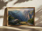 Black Canyon of the Gunnison National Park Summer Sunrise Wall Art | Colorado Landscape Painting