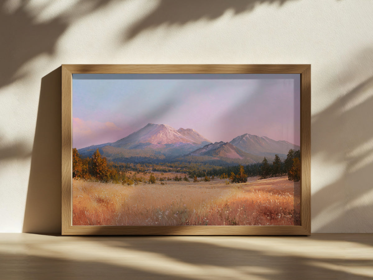 Lassen Volcanic National Park Summer Sunrise Wall Art | California Landscape Painting