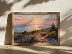 Mount Cadillac Summer Sunrise Wall Art | Acadia National Park Maine Landscape Painting
