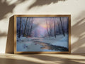 Cuyahoga Valley National Park Winter Sunrise Wall Art | Ohio River Landscape Painting