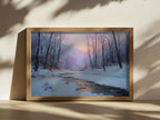 Cuyahoga Valley National Park Winter Sunrise Wall Art | Ohio River Landscape Painting