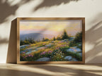 Mount Cadillac Spring Sunset Wall Art | Acadia National Park Maine Landscape Painting