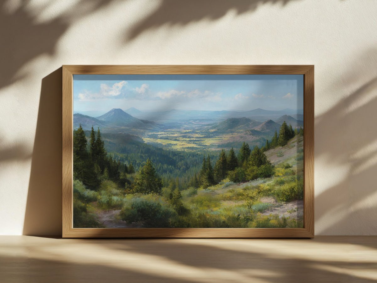 Lassen Volcanic National Park Summer Wall Art | California Landscape Painting