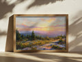 Mount Cadillac Summer Sunset Wall Art | Acadia National Park Maine Landscape Painting