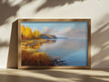 Lake Superior Fall Wall Art | Minnesota Fall Foliage Shoreline Painting