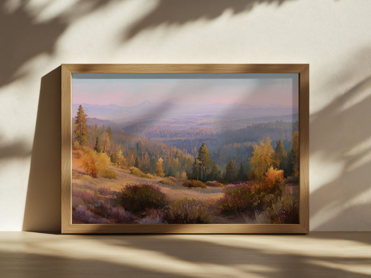 Lassen Volcanic National Park Fall Sunrise Wall Art | California Landscape Painting