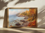 Lake Superior Fall Wall Art | Minnesota Fall Foliage Landscape Painting