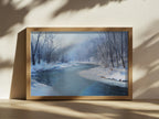 Cuyahoga Valley National Park Winter Wall Art | Ohio River Landscape Painting