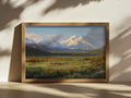 Denali National Park Spring Wall Art | Alaska Mountain Landscape Painting