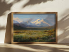 Denali National Park Spring Wall Art | Alaska Mountain Landscape Painting