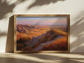 Badlands National Park Fall Sunset Wall Art | South Dakota Landscape Painting