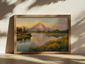 Oxbow Bend Spring Sunset Wall Art | Grand Teton National Park Wyoming Landscape Painting