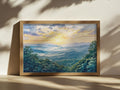 Shenandoah National Park Summer Sunset Wall Art | Virginia Blue Ridge Mountain Landscape Painting