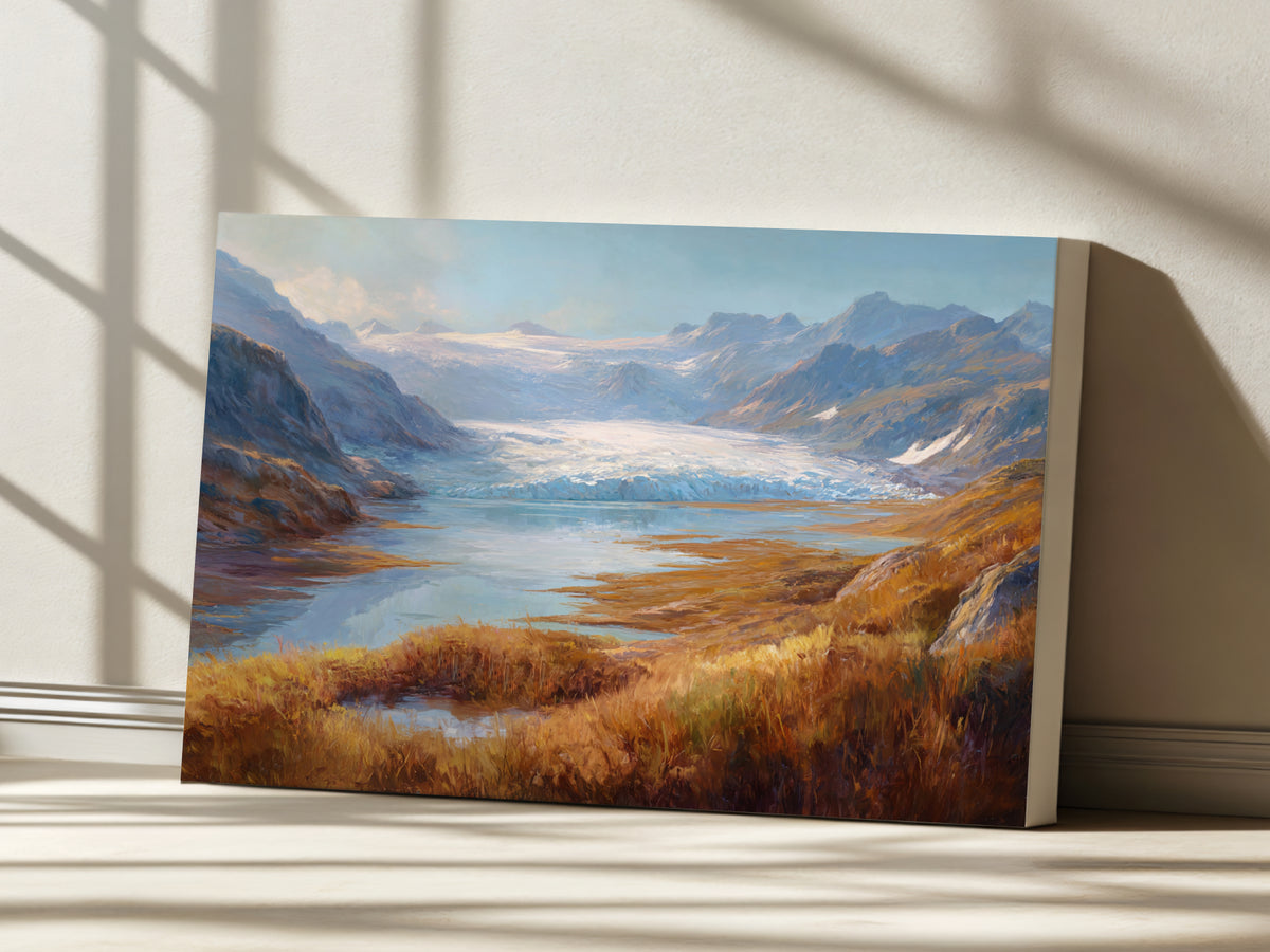 Harding Icefield Fall Wall Art | Kenai Fjords National Park Alaska Landscape Painting