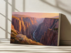 Black Canyon of the Gunnison National Park Summer Sunset Wall Art | Colorado Landscape Painting