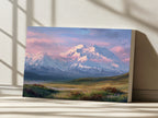 Denali National Park Spring Sunrise Wall Art | Alaska Mountain Landscape Painting