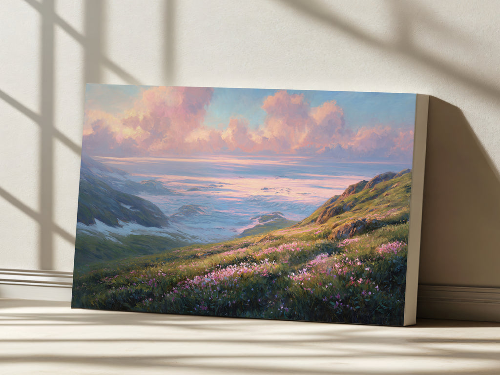 Harding Icefield Summer Sunrise Wall Art | Kenai Fjords National Park Alaska Landscape Painting