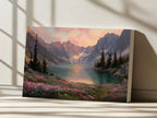 Colchuck Lake Spring Sunrise Wall Art | Washington Landscape Painting