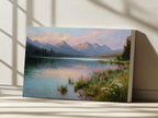 Stanley Lake Spring Sunrise Wall Art | Idaho Sawtooth Mountain Landscape Painting