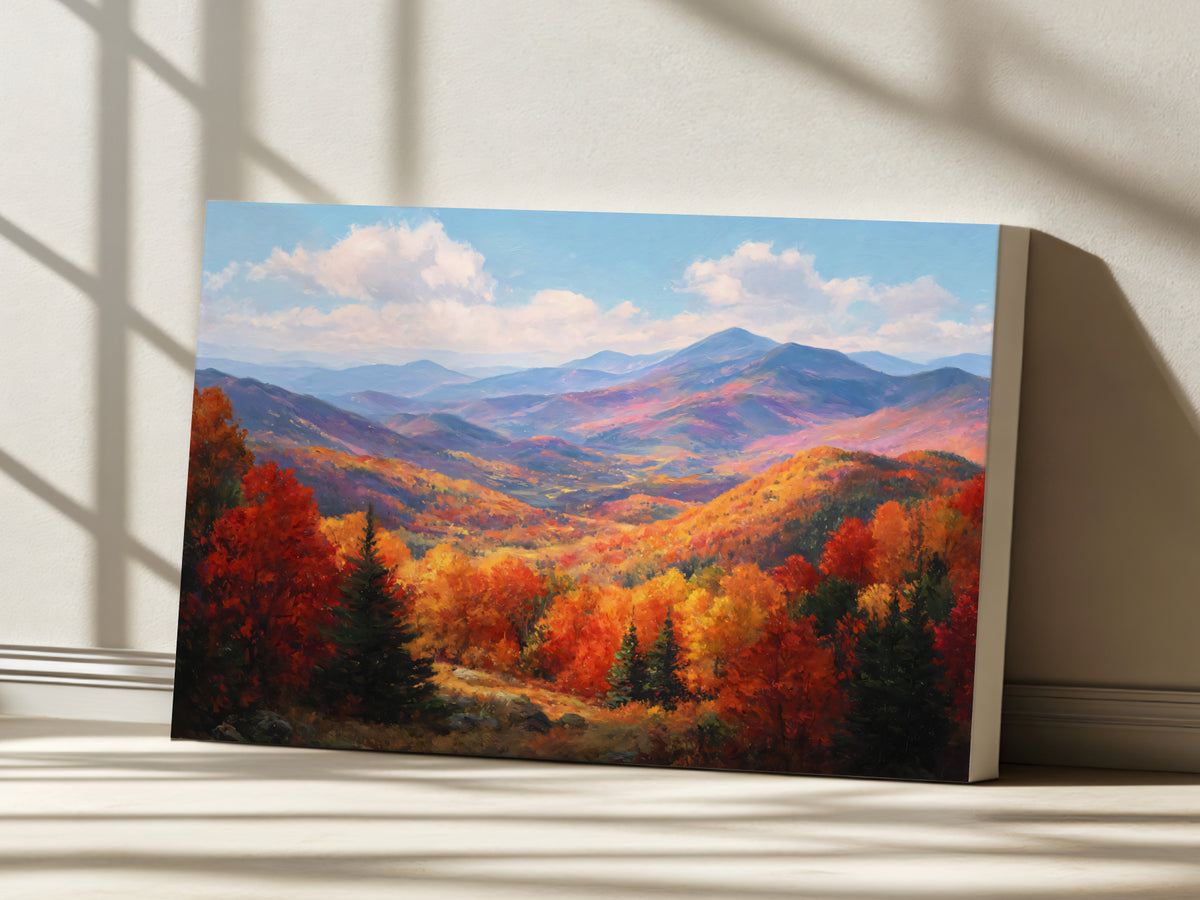 White Mountains Fall Wall Art | New Hampshire Landscape Painting