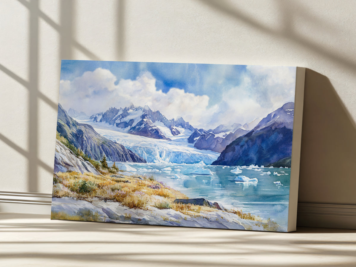 Margerie Glacier Spring Wall Art | Glacier Bay National Park Alaska Iceberg Painting