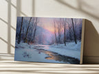 Cuyahoga Valley National Park Winter Sunrise Wall Art | Ohio River Landscape Painting